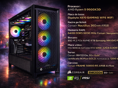 Ultimate Gaming RTX 5090 + Ryzen 9 9900X3D 64GB DDR5 4TB garantie 2 ani